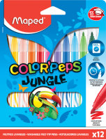 Maped Fasermaler COLORPEPS Jungle, 12er Kartonetui