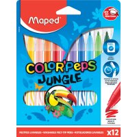 Maped Fasermaler COLORPEPS Jungle, 12er Kartonetui