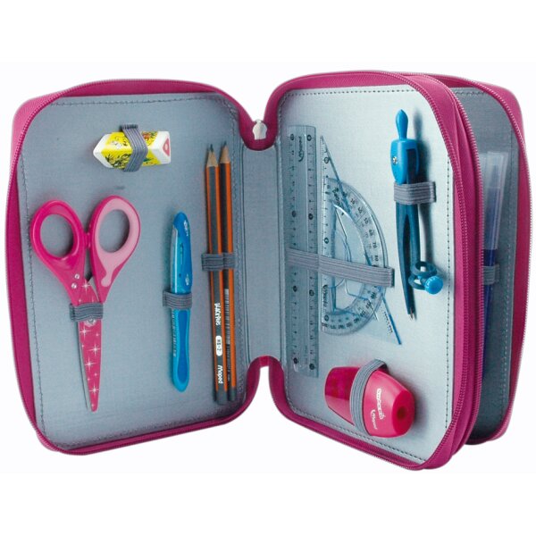 Maped Trousse décolier Girly, en polyester, garni