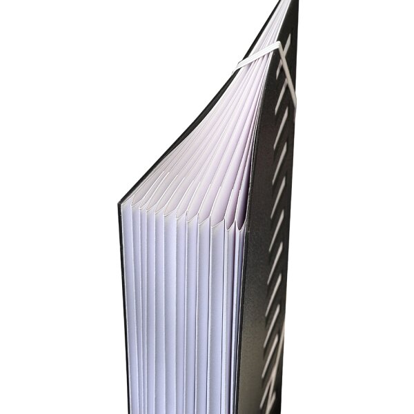 extendos Pultordner, DIN A4, 1-7, 7 Fächer, schwarz