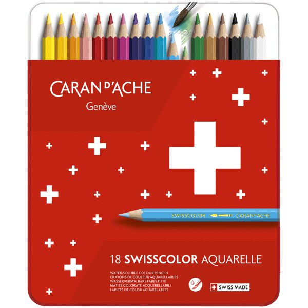 CARAN DACHE Crayons de couleur SWISSCOLOR Aquarelle
