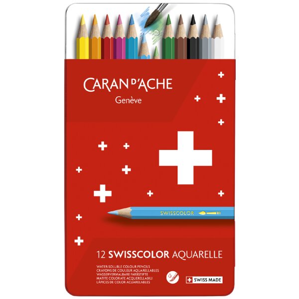 CARAN DACHE Crayons de couleur SWISSCOLOR Aquarelle