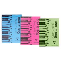 Clairefontaine Bloc à croquis GRAFIT, A4, assorti