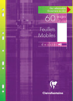 Clairefontaine Feuillets mobiles A4, quadrillé 5...