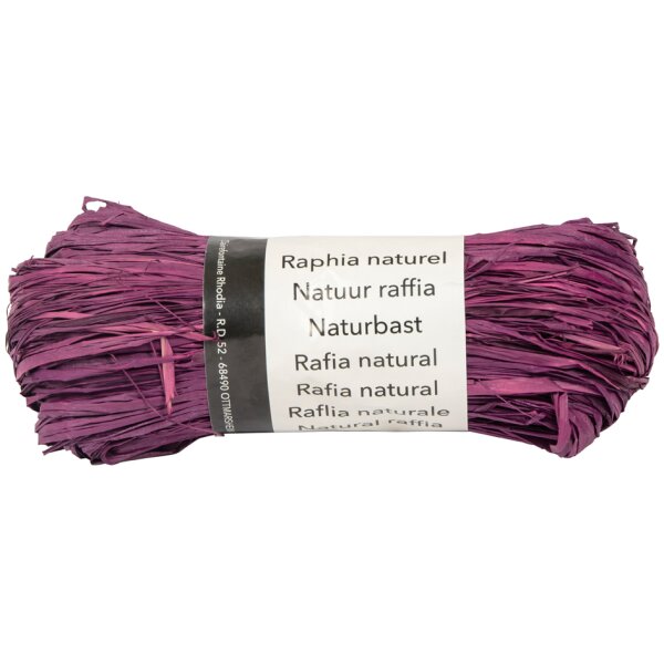 Clairefontaine Raffia-Naturbast, pflaume