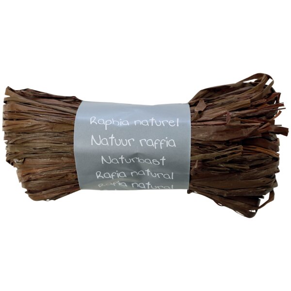 Clairefontaine Raffia-Naturbast, schokobraun