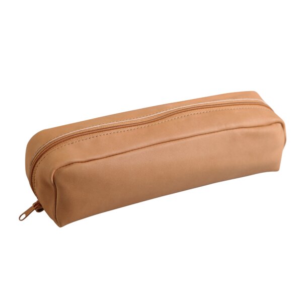 Clairefontaine Schlamper-Etui, flach, Naturleder