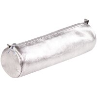 Clairefontaine Trousse CUIRISÉ, cuir, argent