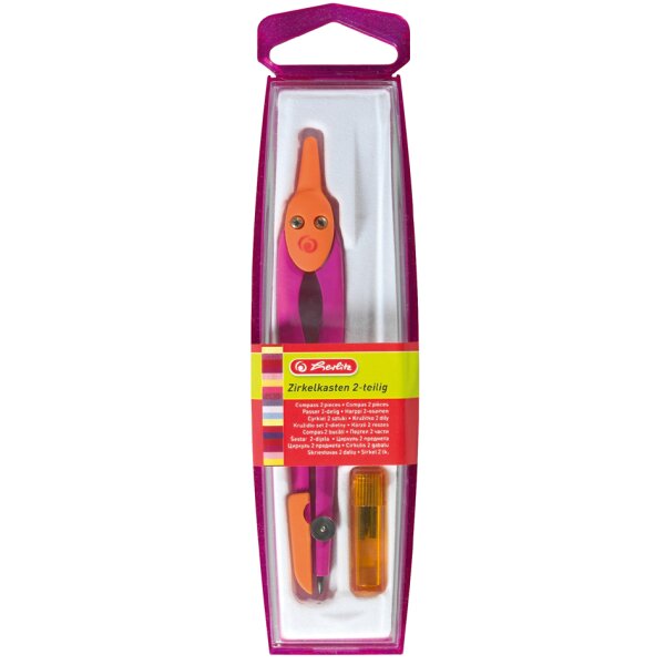 herlitz Boîte de compas 2 pièces, assorti