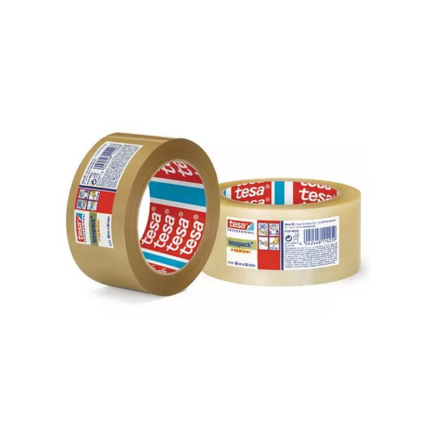 tesa tesapack Ruban adhésif 4124, PVC, 50 mm x 66 m
