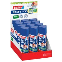 tesa ecoLogo Easy Stick Klebestift, 25 g, Thekendisplay