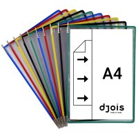 djois by tarifold Drehzapfentafel, DIN A4, farbig sortiert