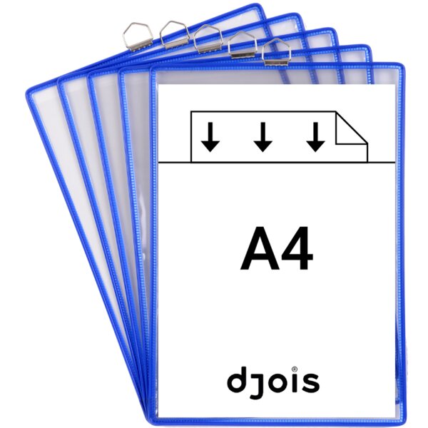 djois by tarifold Hängesichttafel, DIN A4 hoch, schwarz