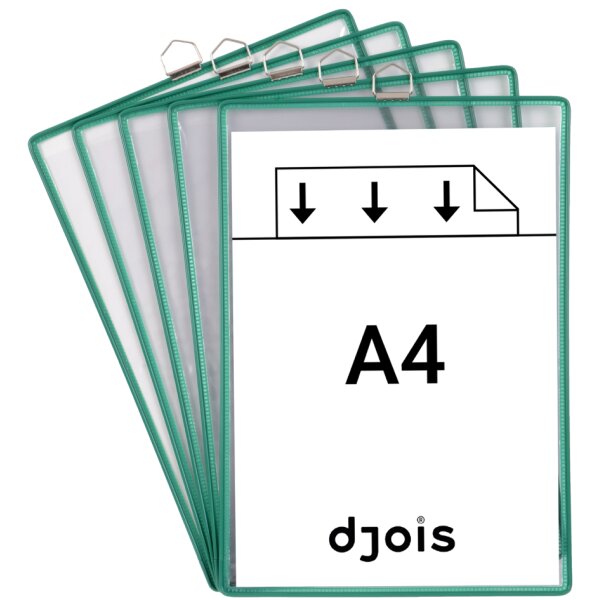 djois by tarifold Hängesichttafel, DIN A4 hoch, schwarz