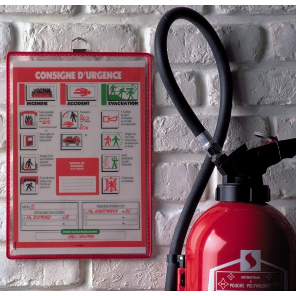 djois by tarifold Hängesichttafel, DIN A4 hoch, schwarz