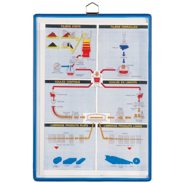 djois by tarifold Notizhalter, DIN A4, blau
