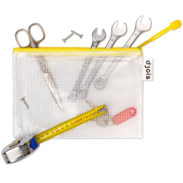 djois by tarifold Pochette à zip ZIPPER, A4, PVC, jaune