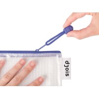 djois by tarifold Pochette à zip ZIPPER, A4, PVC, jaune