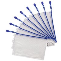 djois by tarifold Pochette à zip ZIPPER, A5, PVC, bleu