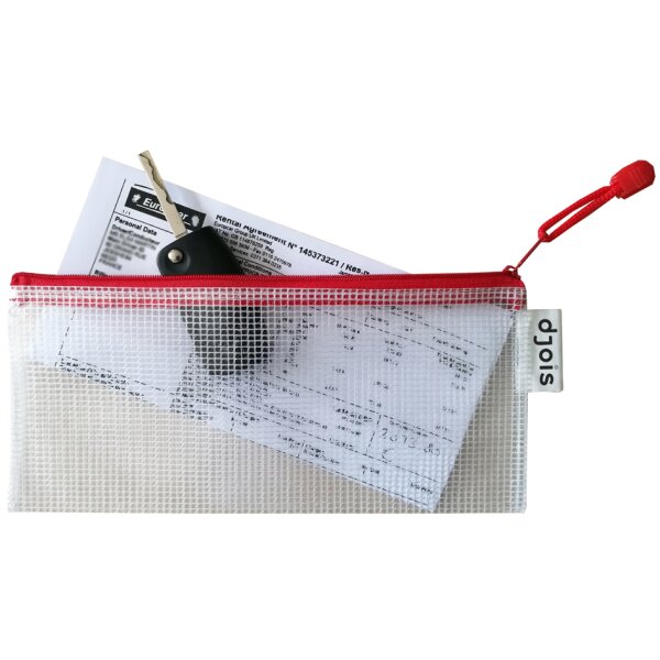 djois by tarifold Pochette &agrave; zip ZIPPER, format ch&eacute;quier
