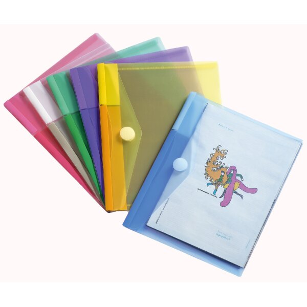 djois by tarifold Pochette à documents, A5, PP, assorti