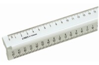 LINEX Règle avec poignée barre 30cm 100412017 blanc