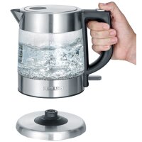 SEVERIN Bouilloire en verre WK 3468, inox / noir