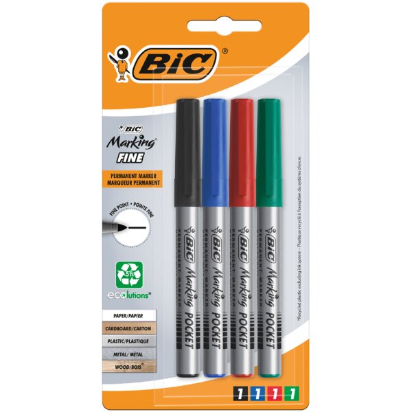 BIC Permanent-Marker Marking POCKET ECOlutions, blau