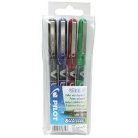 PILOT Stylo roller V Ball VB 7, étui de 4, assorti