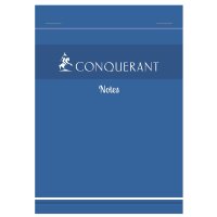 CONQUERANT SEPT Bloc-notes Notes, quadrillé, 105 x...