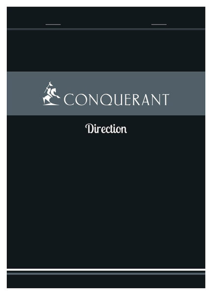 CONQUERANT SEPT Bloc-notes Direction, quadrillé, A5
