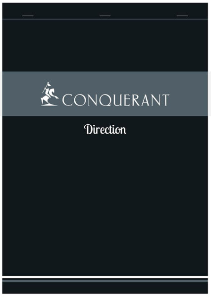 CONQUERANT SEPT Bloc-notes Direction, quadrillé, A4