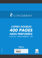 CONQUERANT SEPT Copies doubles, A4, quadrillé,...