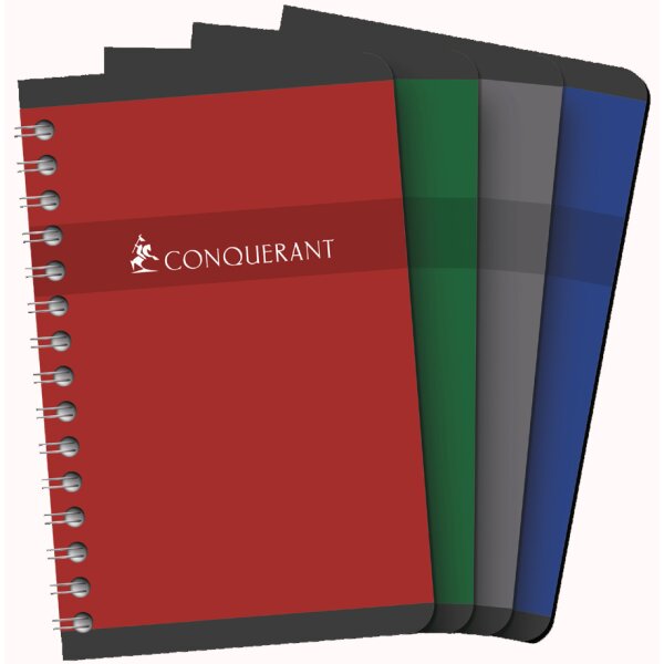 CONQUERANT SEPT Spiralbuch, 90 x 140 mm, kariert, 90 Blatt