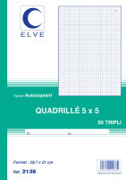 ELVE Manifold quadrillé (5/5), 140 x 105 mm, tripli