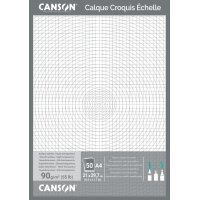 CANSON technisches Zeichenpapier, DIN A4, 90 95 g qm