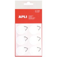 APLI Bildaufhänger, weiss, selbstklebend, Tragkraft:...