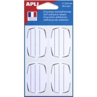 APLI Buchetiketten, blau, 38 x 50 mm, blanko