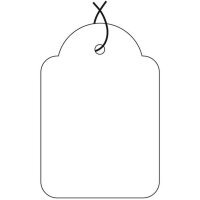 APLI Warenanhänger, 15 x 24 mm, weiss