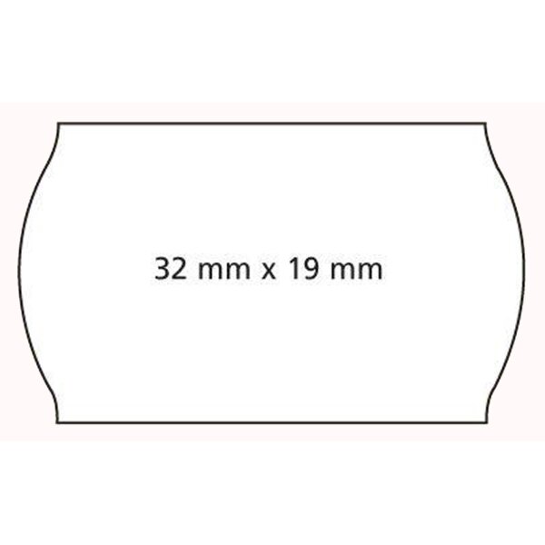APLI Etiquette pour étiqueteuse de prix, 32 x 19 mm, blanc