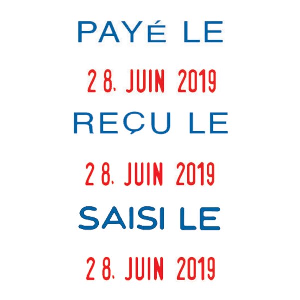 trodat Datumstempel Printy Dater 4850L "SAISI LE" (FR)