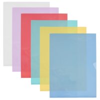 Oxford Pochettes coin FardLiss, A4, PVC 0,20 mm, rouge