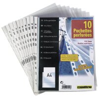 Oxford Pochettes perforées SM3, A4, PVC, transparent