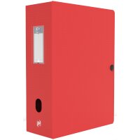 Oxford Boîte de classement Memphis, dos de 80 mm, rouge
