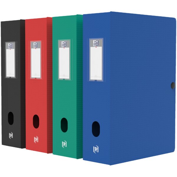 Oxford Sammelbox Memphis, Füllhöhe: 80 mm, DIN A4, blau
