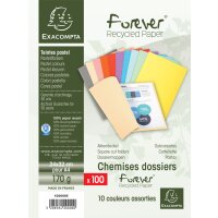 EXACOMPTA Chemises FOREVER 180, A4, 170 g/m2, orange