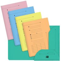 Oxford Chemise sous-dossier PASTEL, 2 rabats, A4, bleu