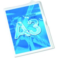 Oxford Pochettes coins FardClair, transparentes, A3, en PP