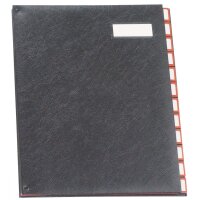 extendos Pultordner Serie 97, 12 Fächer, mit Taben