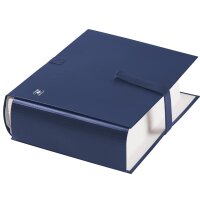 Oxford Sammelmappe Balacron, mit Einschlagklappe, dunkelblau